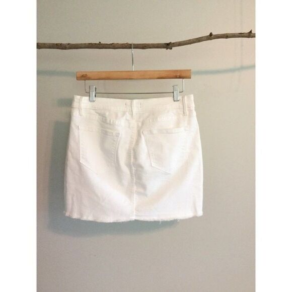 WHITE denim mini skirt - Picture 5 of 8